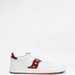 Brand new 🛒 Saucony Jazz Court - Men's White & Red ✔️