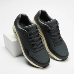 Best Pirce 😀 Skechers Uno - Timeline - Men's Grey & Black 🥰 -Mens Shoes Shop http3A2F2Fstatic.theiconic.com .au2Fp2Fskechers 1007 8655421 4