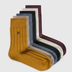 Cheap ✨ Sockdaily Acorns 6 Pack Quarter 😍 Socks Honey, Lace, Stone, Raven, Snow, Plum ✨