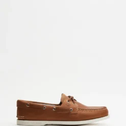 Hot Sale 😉 Sperry Authentic Original 2-Eye Plushwave Boat Shoes - Men's Tan 💯