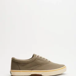 New ✔️ Sperry Halyard CVO Washed Canvas - Men's Taupe 👏
