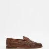 Buy 🔔 Staple Superior Molina Woven Leather Loafers Brown 🛒
