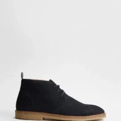 Budget 🛒 Staple Superior Copenhagen Suede Desert Boots Navy 🎁