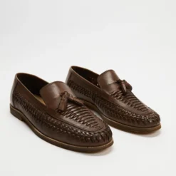 Deals ⭐ Staple Superior Milano Tassle Leather Loafers Brown 🤩