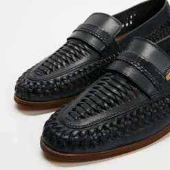 Deals ⌛ Staple Superior Molina Woven Leather Loafers Navy ❤️ -Mens Shoes Shop http3A2F2Fstatic.theiconic.com .au2Fp2Fstaple superior 7684 2465131 4