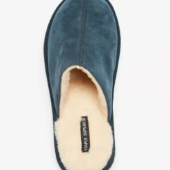 Flash Sale 🧨 Staple Superior Shearling Lined Slippers Navy ✔️ -Mens Shoes Shop http3A2F2Fstatic.theiconic.com .au2Fp2Fstaple superior 8473 6090521 4