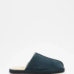 Flash Sale 🧨 Staple Superior Shearling Lined Slippers Navy ✔️