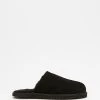 Hot Sale ✔️ Staple Superior Shearling Lined Slippers Black 🔔