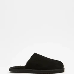 Hot Sale ✔️ Staple Superior Shearling Lined Slippers Black 🔔