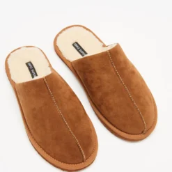 New ⌛ Staple Superior Shearling Lined Slippers Tan 🔥