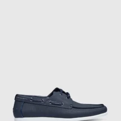 Cheapest 🔔 Tarocash Lucas Boat Shoe NAVY 😍