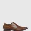 Discount ❤️ Tarocash Frankie Textured Dress Shoe BROWN 😀