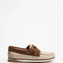 Brand new 🌟 Timberland Atlantis Break Boat Shoes - Men's Light Beige Nubuck & Dark Brown 😍