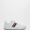 Budget ❤️ Tommy Hilfiger Basket Cupsole Trainers - Men's White 🌟
