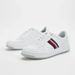 Budget ❤️ Tommy Hilfiger Basket Cupsole Trainers - Men's White 🌟 -Mens Shoes Shop http3A2F2Fstatic.theiconic.com .au2Fp2Ftommy hilfiger 0075 4173021 3