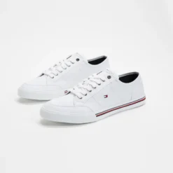 Cheapest 👏 Tommy Hilfiger Core Corporate Textile Sneakers - Men's White ⭐ -Mens Shoes Shop http3A2F2Fstatic.theiconic.com .au2Fp2Ftommy hilfiger 0089 8073021 3