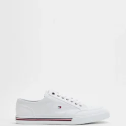 Cheapest 👏 Tommy Hilfiger Core Corporate Textile Sneakers - Men's White ⭐