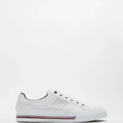 Top 10 🌟 Tommy Hilfiger Core Corporate Leather Sneakers - Men's White 😉