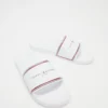 Top 10 ❤️ Tommy Hilfiger RWB Raised Pool Slides White 🤩