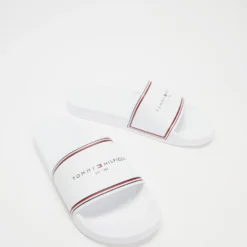 Top 10 ❤️ Tommy Hilfiger RWB Raised Pool Slides White 🤩