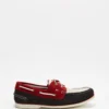 Best deal ✔️ Tommy Hilfiger Classic Suede ⭐ Boat Shoes Red, White & Blue ❤️