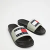 Best Sale 👏 Tommy Hilfiger Tommy Badge Nightglow Slides Black 👍
