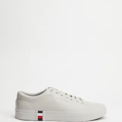 Coupon ✨ Tommy Hilfiger Corporate Modern Vulc Leather - Men's Grey Whisper ⌛