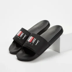 Top 10 😍 Tommy Hilfiger Tommy Jeans Pool Slides Black 🛒 -Mens Shoes Shop http3A2F2Fstatic.theiconic.com .au2Fp2Ftommy hilfiger 2454 0273021 3