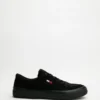 Wholesale ⌛ Tommy Hilfiger Mixed Texture Vulcanised Skater Trainers - Men's Black ⭐