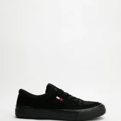 Wholesale ⌛ Tommy Hilfiger Mixed Texture Vulcanised Skater Trainers - Men's Black ⭐