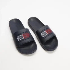Best reviews of 🎁 Tommy Hilfiger Embroidered Signature Slides - Men's Desert Sky ✨