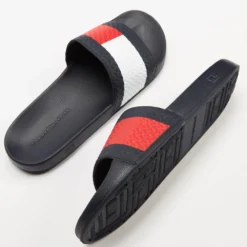 Brand new ✔️ Tommy Hilfiger Embossed Flag Pool Slides - Men's Desert Sky 🔥 -Mens Shoes Shop http3A2F2Fstatic.theiconic.com .au2Fp2Ftommy hilfiger 3158 6635131 4