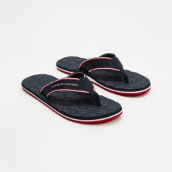 Wholesale 🧨 Tommy Hilfiger Signature Beach Sandals - Men's Desert Sky 🎁