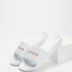 Best Sale ⌛ Tommy Hilfiger Raised Hilfiger Pool Slides White 🔥 -Mens Shoes Shop http3A2F2Fstatic.theiconic.com .au2Fp2Ftommy hilfiger 5399 2763021 3