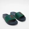 New ⭐ Tommy Hilfiger Varsity Tommy Jeans Poolslides - Men's Rural Green ⌛