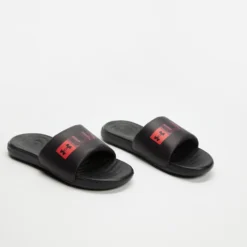 Wholesale 🔥 Under Armour Ansa Graphic Slides - Men's Black & Beta 🎁