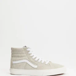 Cheap 😉 Vans SK8-Hi Pig Suede - Unisex Oatmeal & Snow White 👏