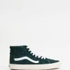 New 🎉 Vans Sk8 Hi Suede - Unisex Jungle Green/Snow White 😀