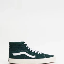 New 🎉 Vans Sk8 Hi Suede - Unisex Jungle Green/Snow White 😀