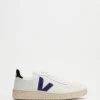 Promo 👏 Veja V10 - Unisex Extra White Purple Black Leather ⌛