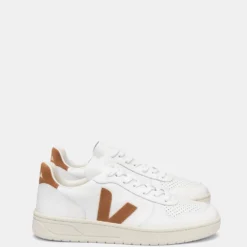 Promo 😍 Veja V-10 - Unisex Extra-White Camel Leather 💯