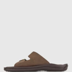Promo 😀 Zeroe Timmy Footbed Slides Brown ⭐ -Mens Shoes Shop http3A2F2Fstatic.theiconic.com .au2Fp2Fzeroe 0246 1984441 3