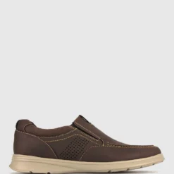 Outlet 🤩 Zeroe Bill Slip On Casual Shoes Brown 🧨