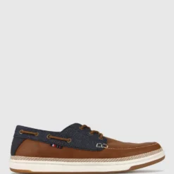 Brand new 😍 Zeroe Buoy ✨ Boat Shoes Tan/Navy ⭐