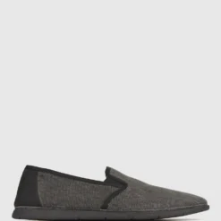 Cheap 🔥 Zeroe Scout Flat Canvas Slip On 🎁 Shoes Black ⭐