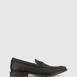 Cheap 😉 Zeroe Kaden Front Buckle Loafers Black ⌛